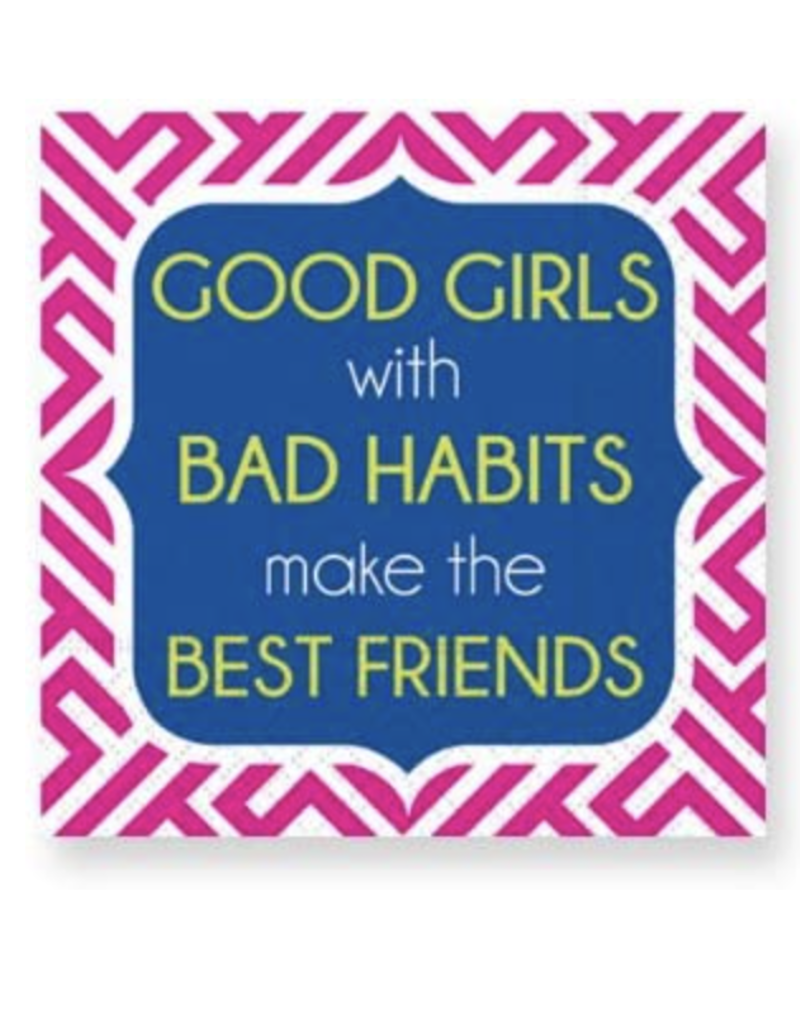BEVERAGE NAPKIN-BAD HABITS