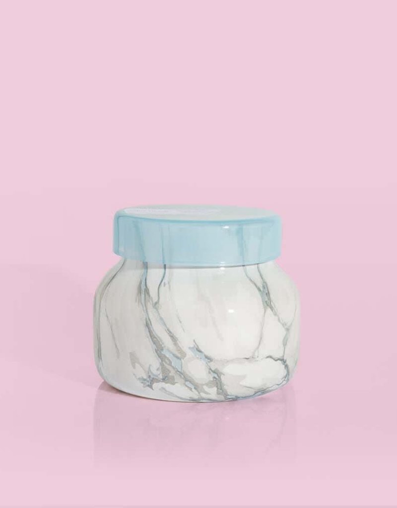 CAPRI BLUE BLUE JEAN MODERN MARBLE SIGNATURE JARS, 19 OZ