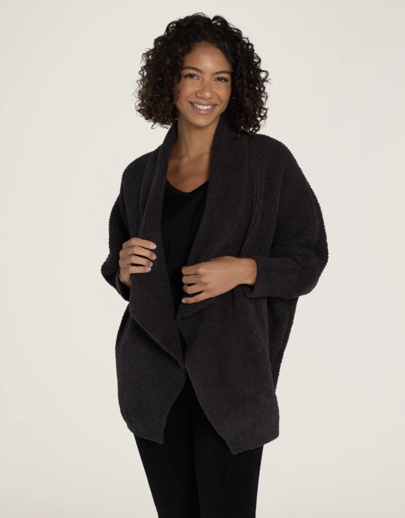 BAREFOOT DREAMS COZYCHIC CHEVRON RIBBED CARDI