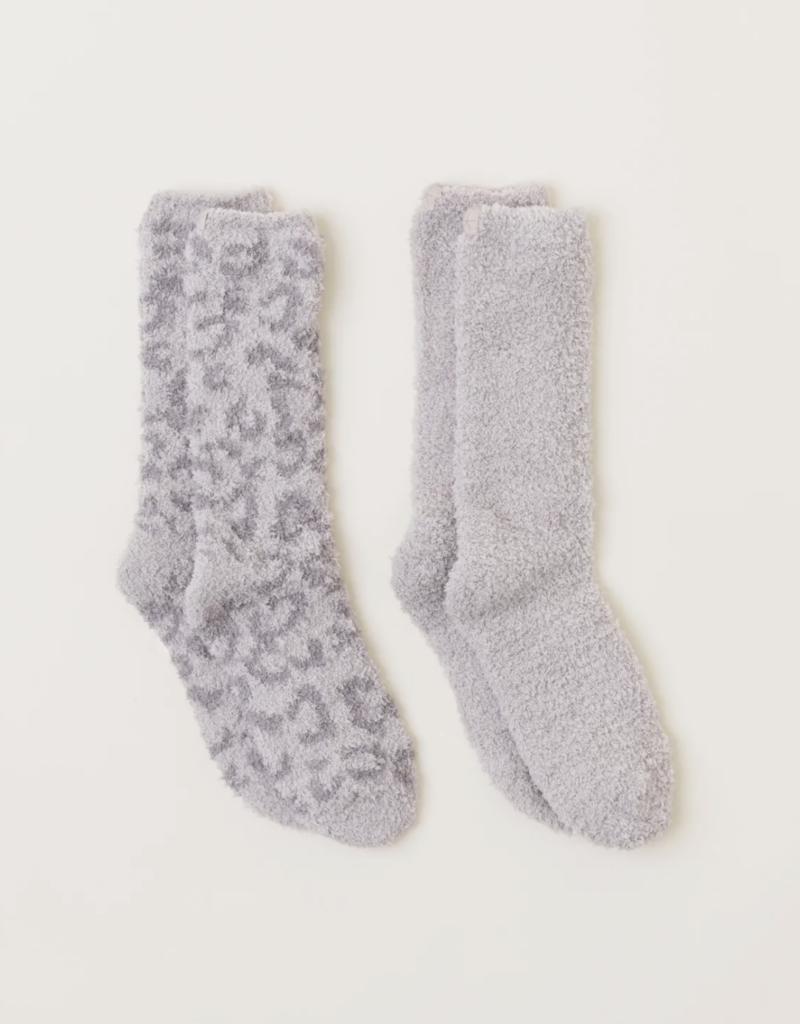 BAREFOOT DREAMS CozyChic Barefoot in the Wild 2 pair sock set