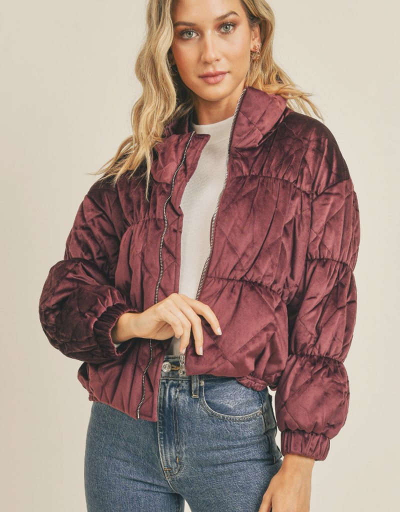 SADIE & SAGE COSMIC QUILTED COAT