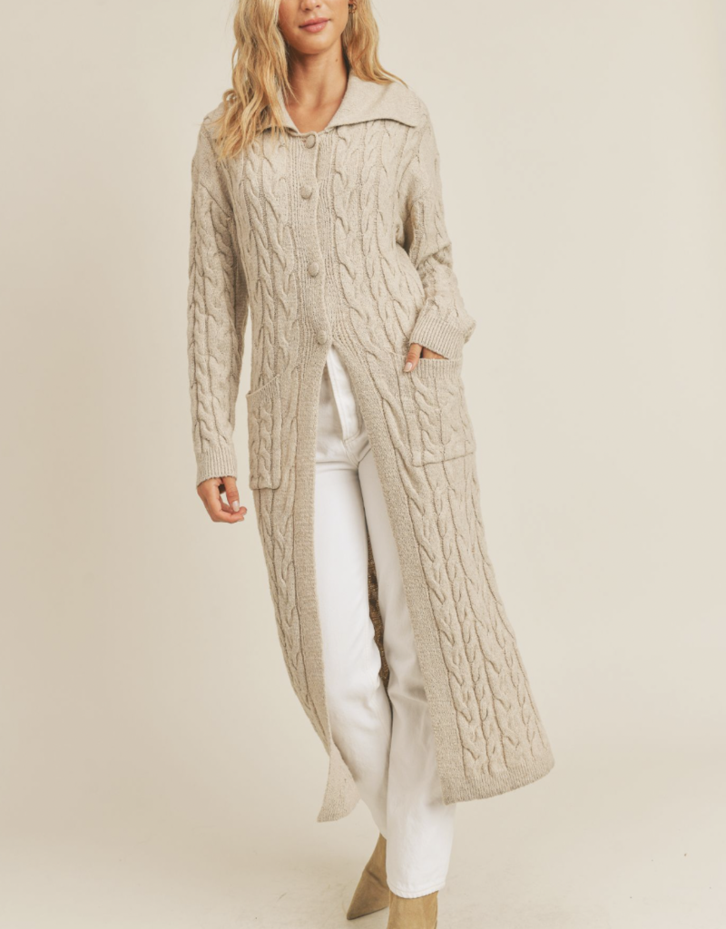 SADIE & SAGE HAZY STROLL LONG CARDIGAN