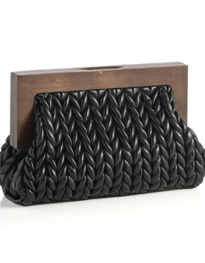 Shiraleah ASTER CLUTCH, BLACK