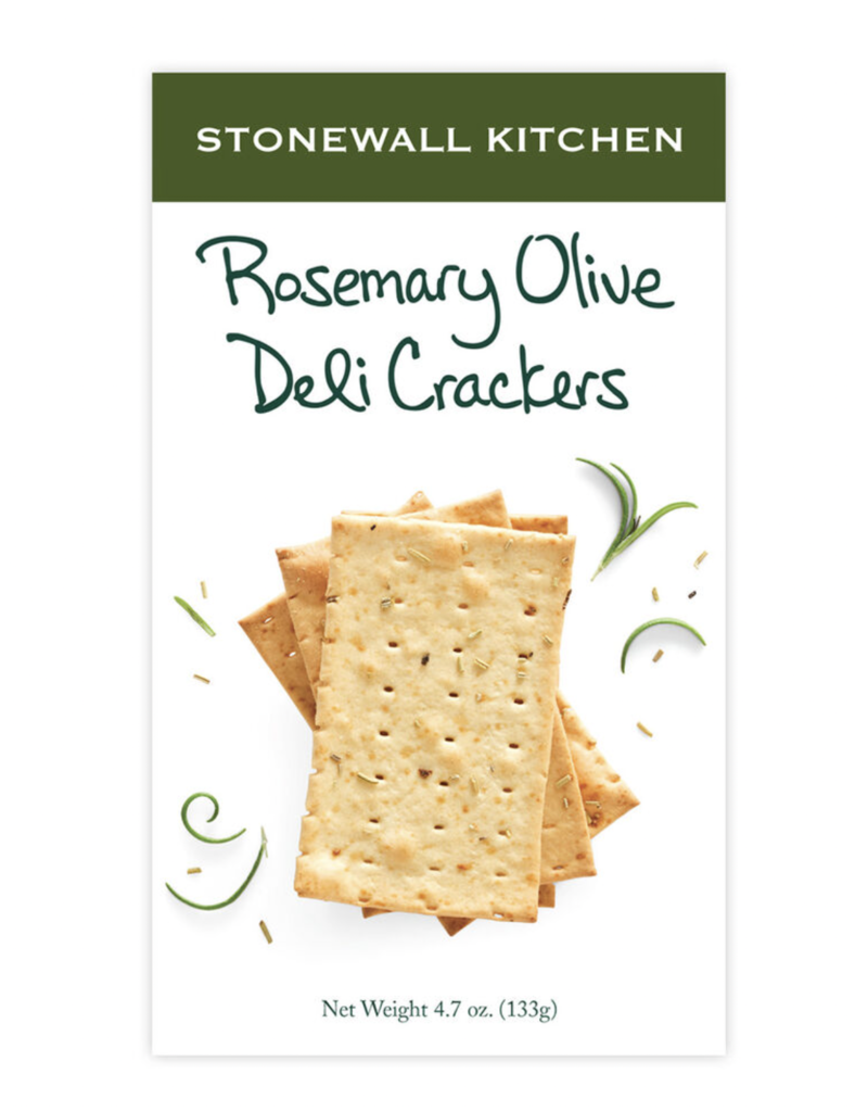 STONEWALL KITCHEN ROSEMARY OLIVE DELI CRACKERS