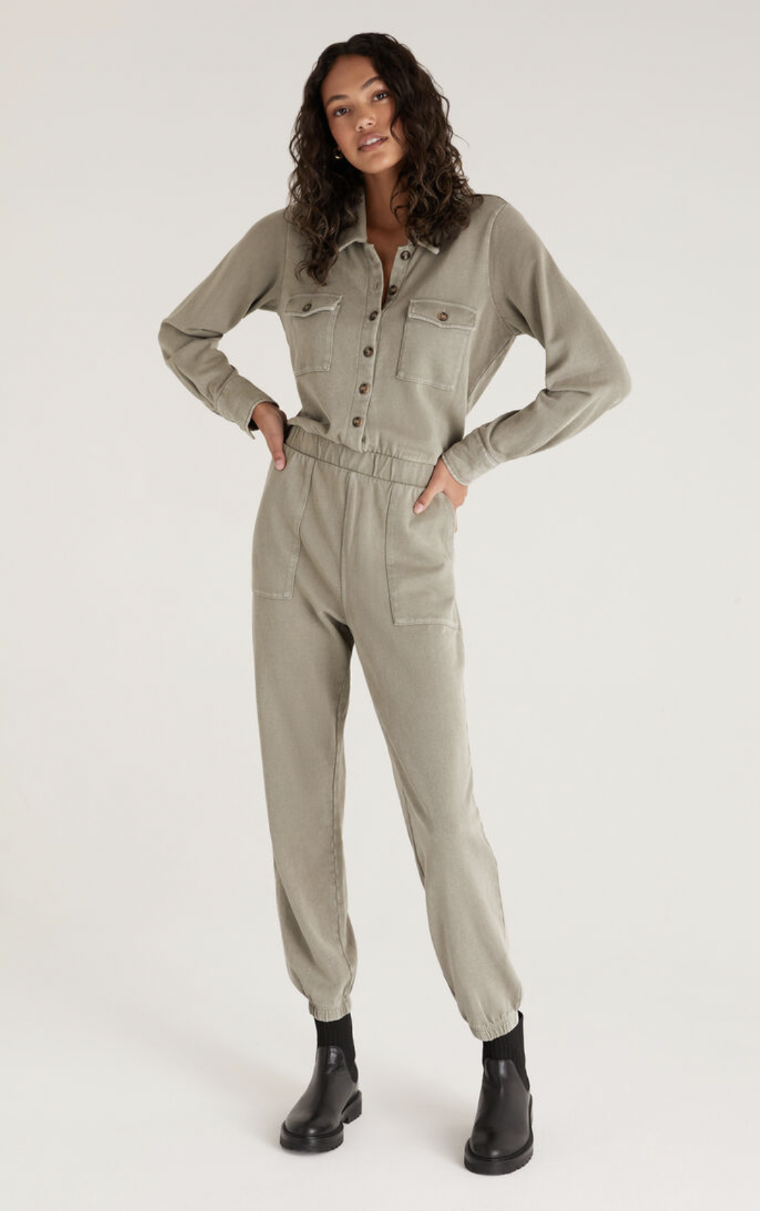 LONG CARGO JUMPSUIT