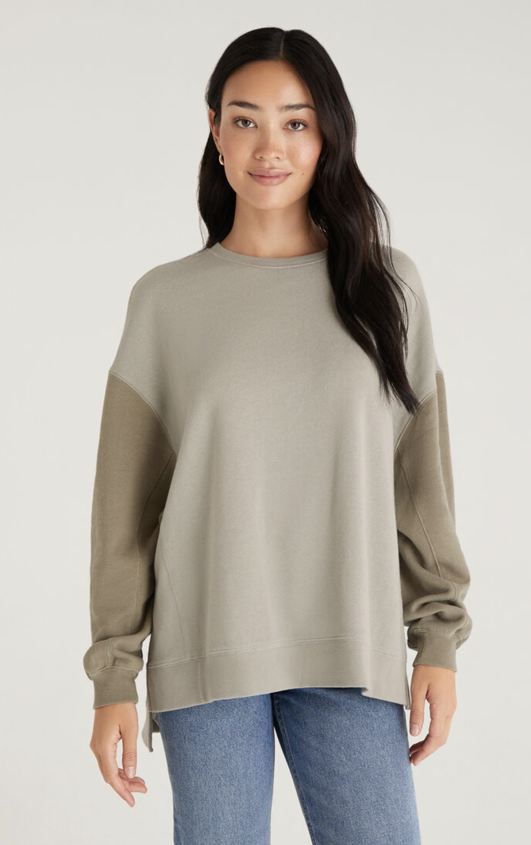 Z SUPPLY COLORBLOCK MODERN WEEKENDER, PALE JADE Z SUPPLY COLORBLOCK MODERN WEEKENDER, PALE JADE