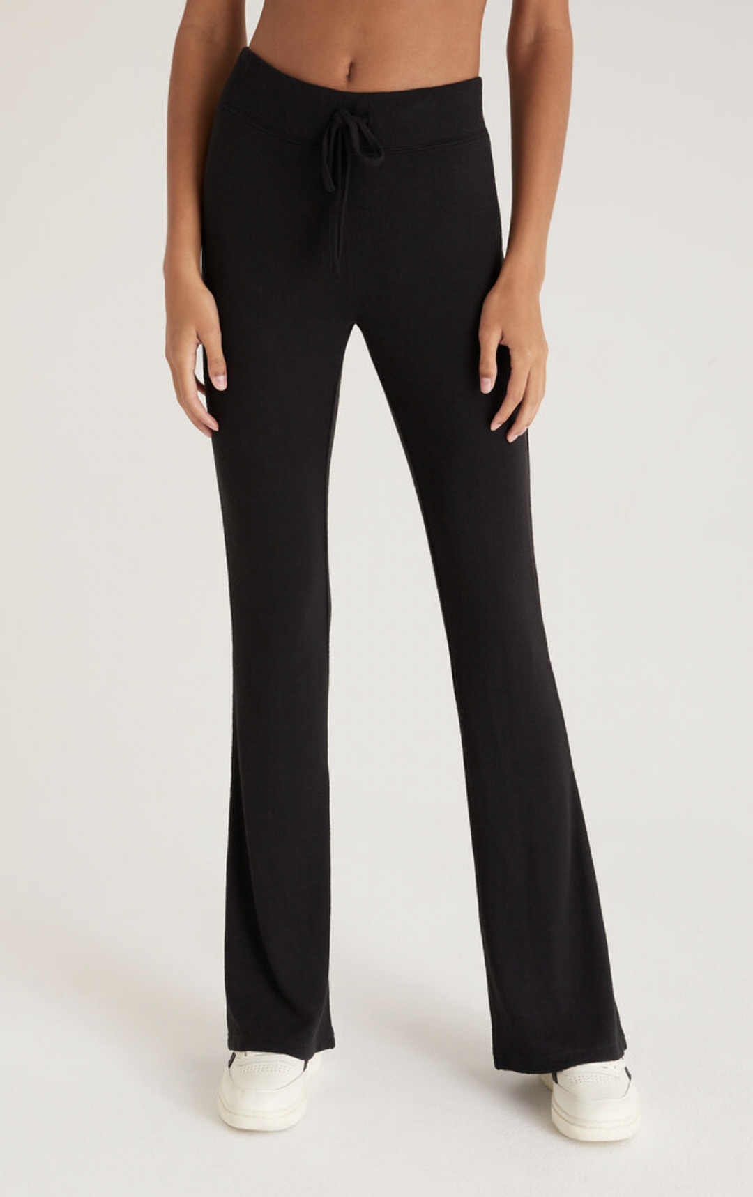 Z SUPPLY THE MARLED FLARED PANT, BLACK Z SUPPLY THE MARLED FLARED PANT, BLACK