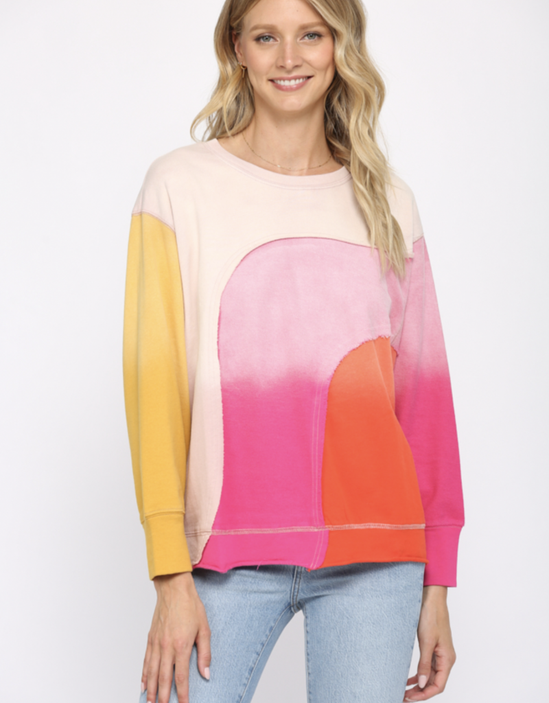 FATE HOT MESS COLORBLOCK TOP
