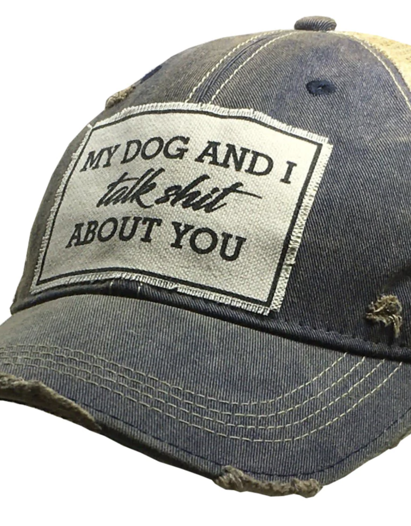MY DOG AND I DISTRESSED HAT