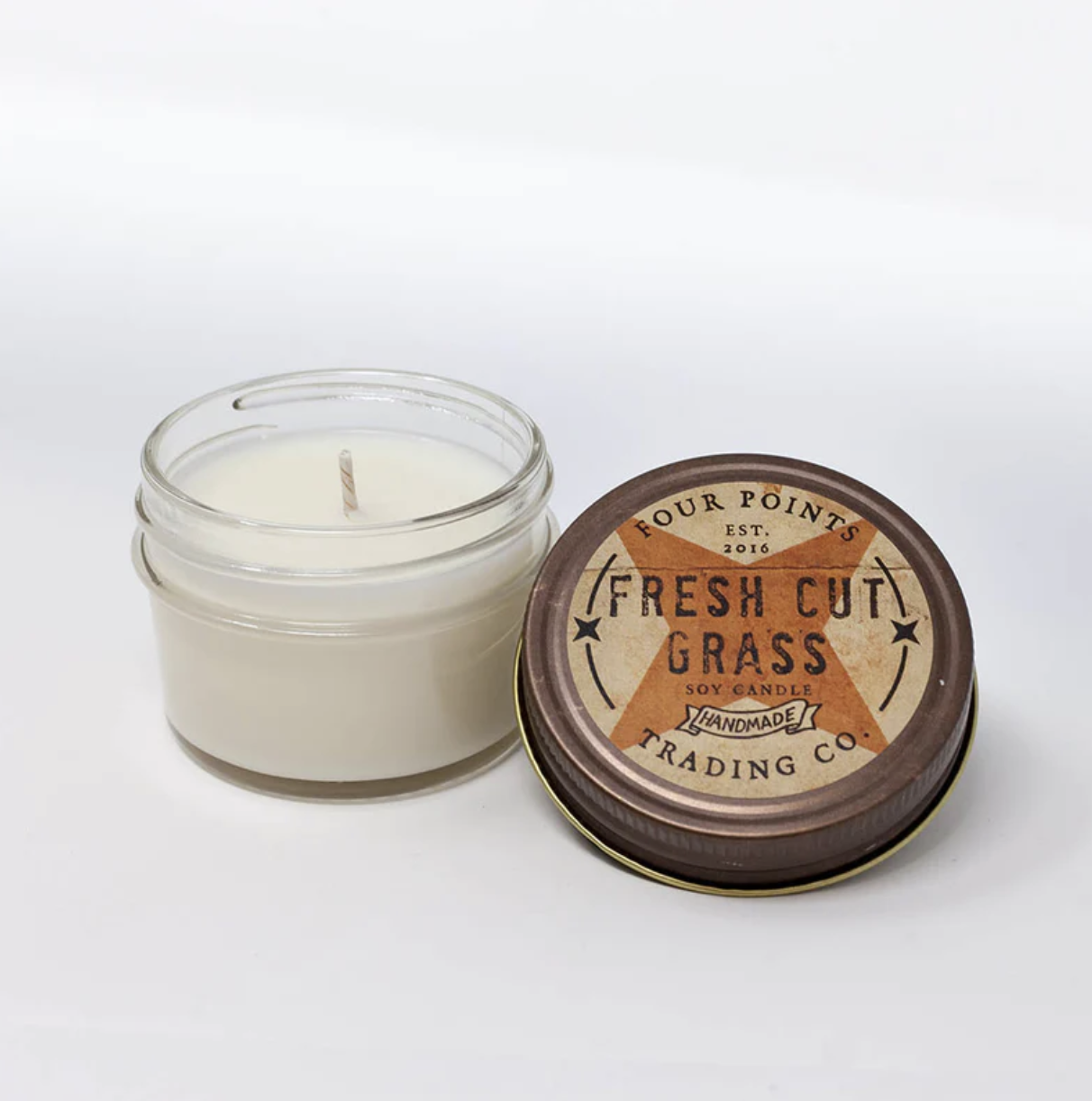 FOUR POINTS TRADING CO FRESH CUT GRASS 4 OZ SOY CANDLE