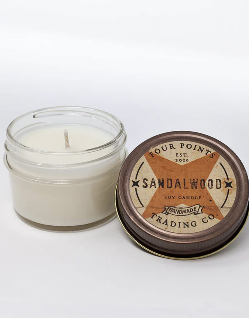 FOUR POINTS TRADING CO SANDALWOOD 4 OZ SOY CANDLE