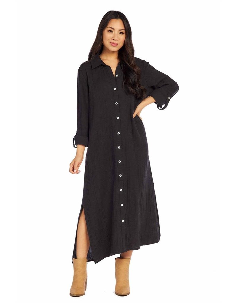 MUD PIE BLACK CLEMMY MAXI DRESS