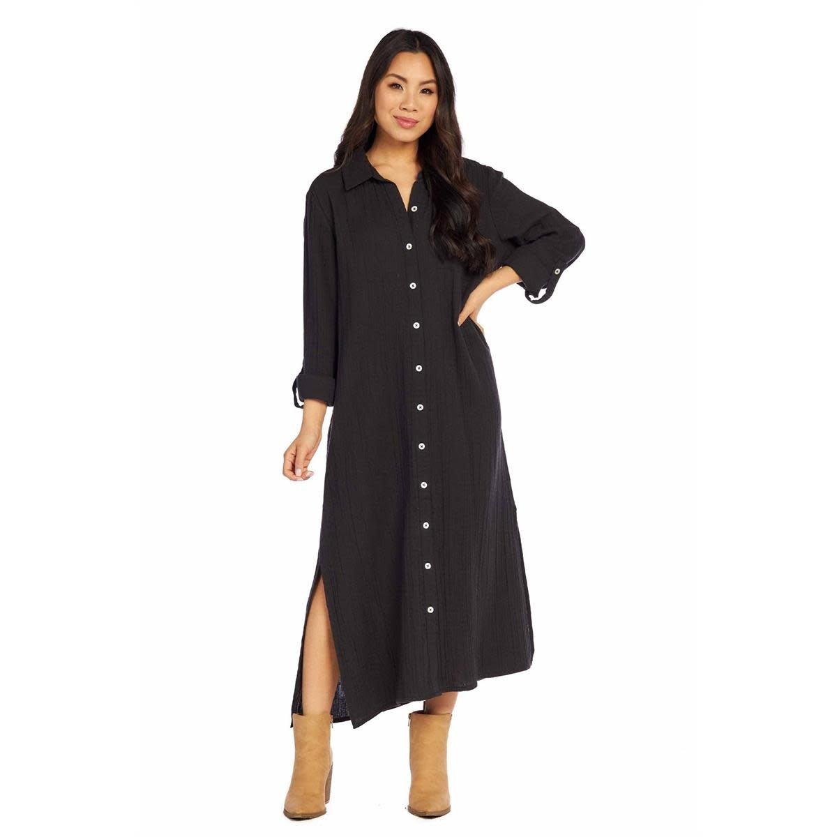 MUD PIE BLACK CLEMMY MAXI DRESS