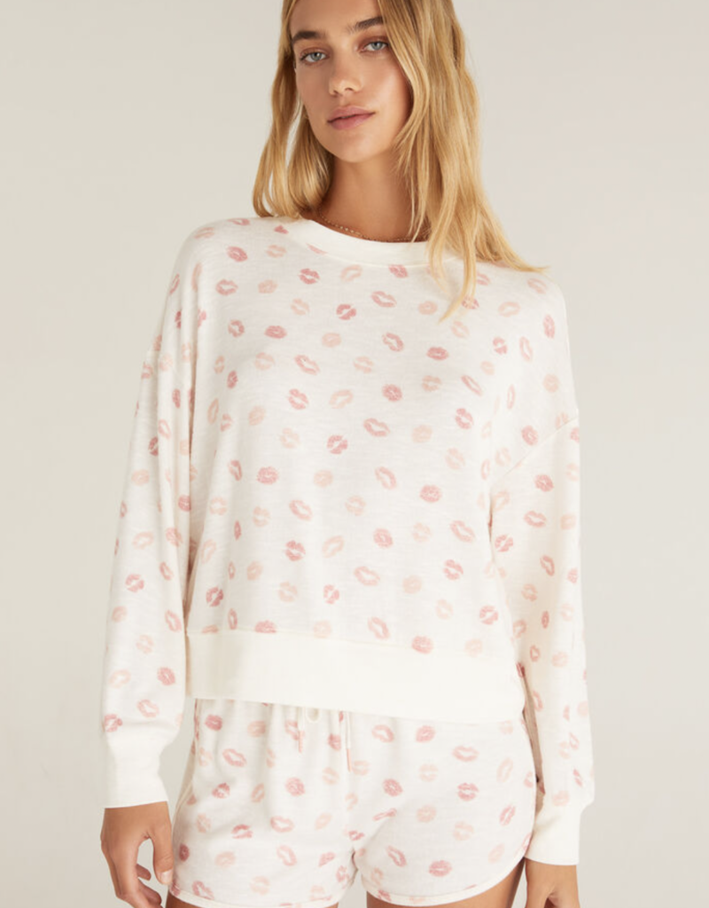 Z SUPPLY ELLE LIP LONG SLEEVE TOP