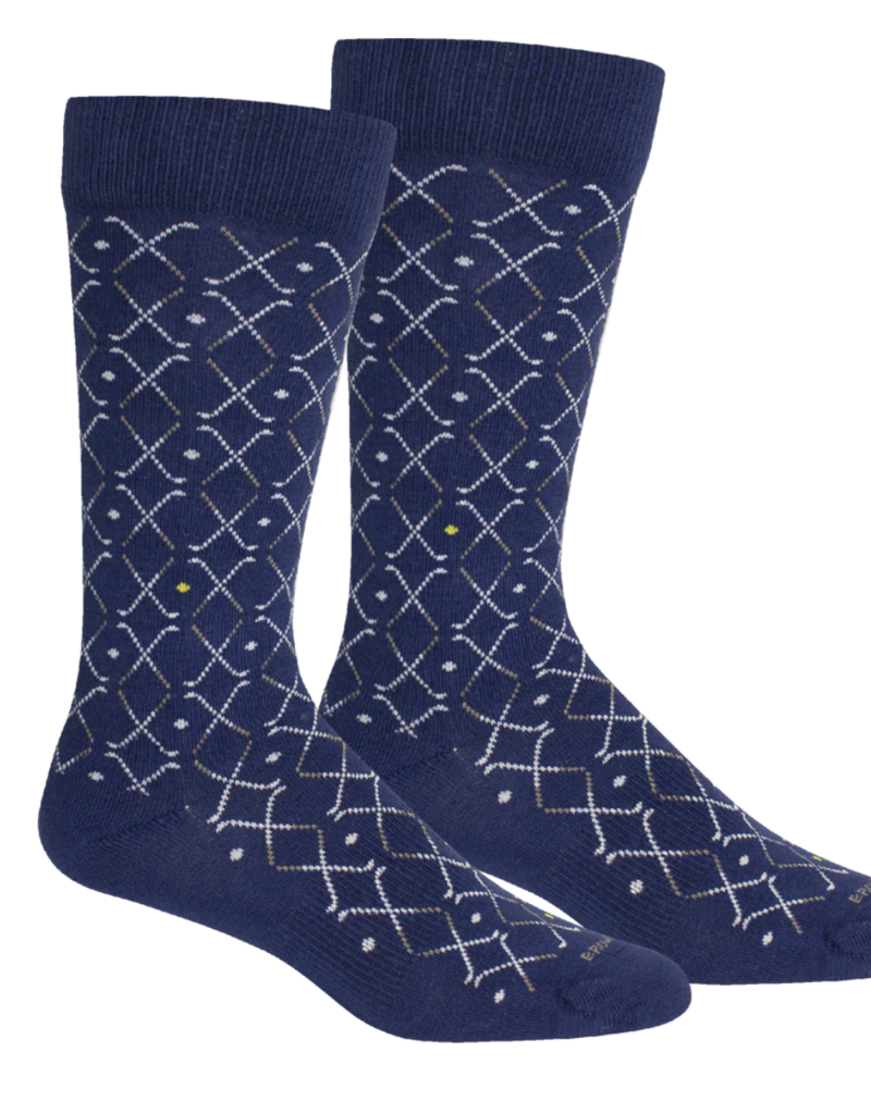 BROWN DOG HOSIERY LATTICE CLUB-INSIGNIA BLUE