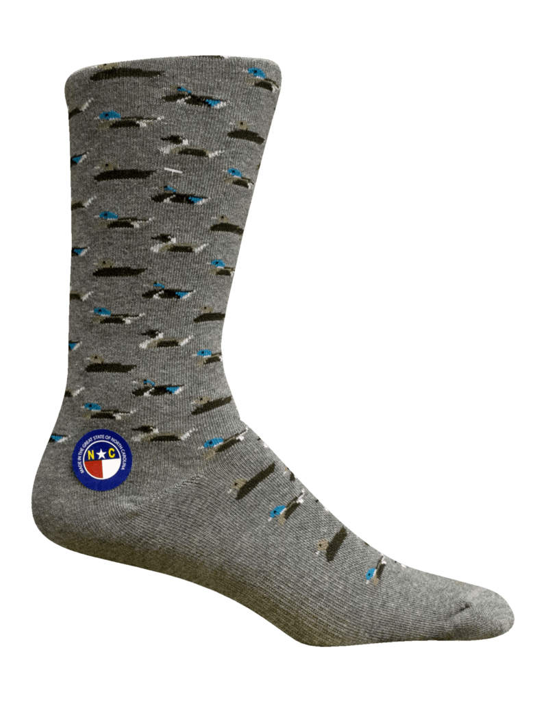 BROWN DOG HOSIERY CURRITUCK-DECOYS GRAY