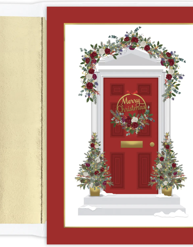 MASTERPIECE STUDIOS BOXED HOLIDAY CARDS-CHRISTMAS DOORWAY