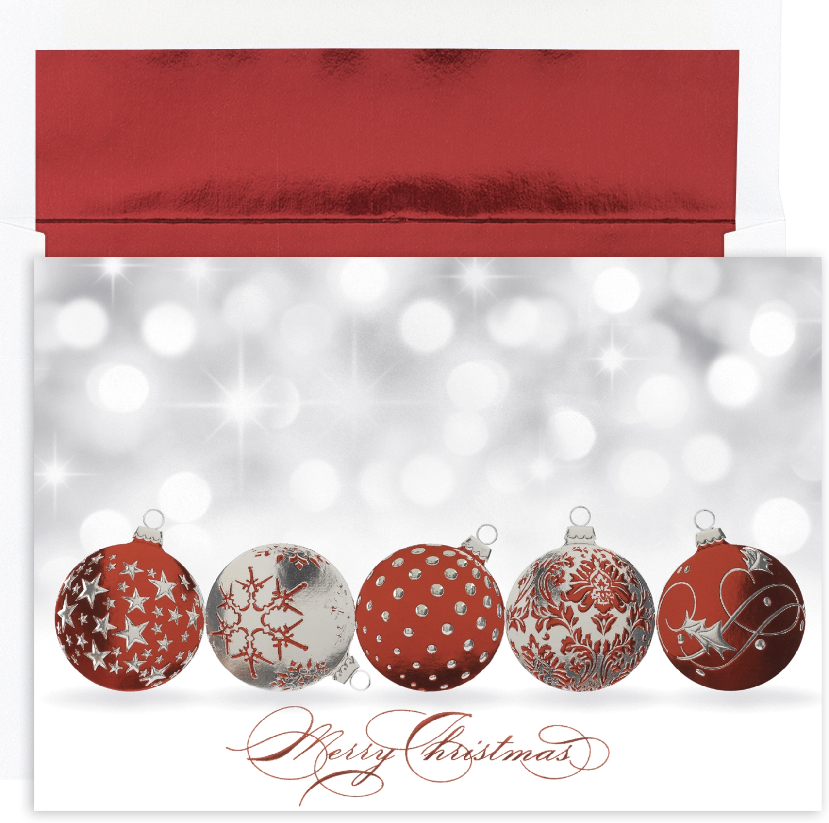 MASTERPIECE STUDIOS BOXED HOLIDAY CARDS-SPARKLING ORNAMENTS MASTERPIECE STUDIOS BOXED HOLIDAY CARDS-SPARKLING ORNAMENTS
