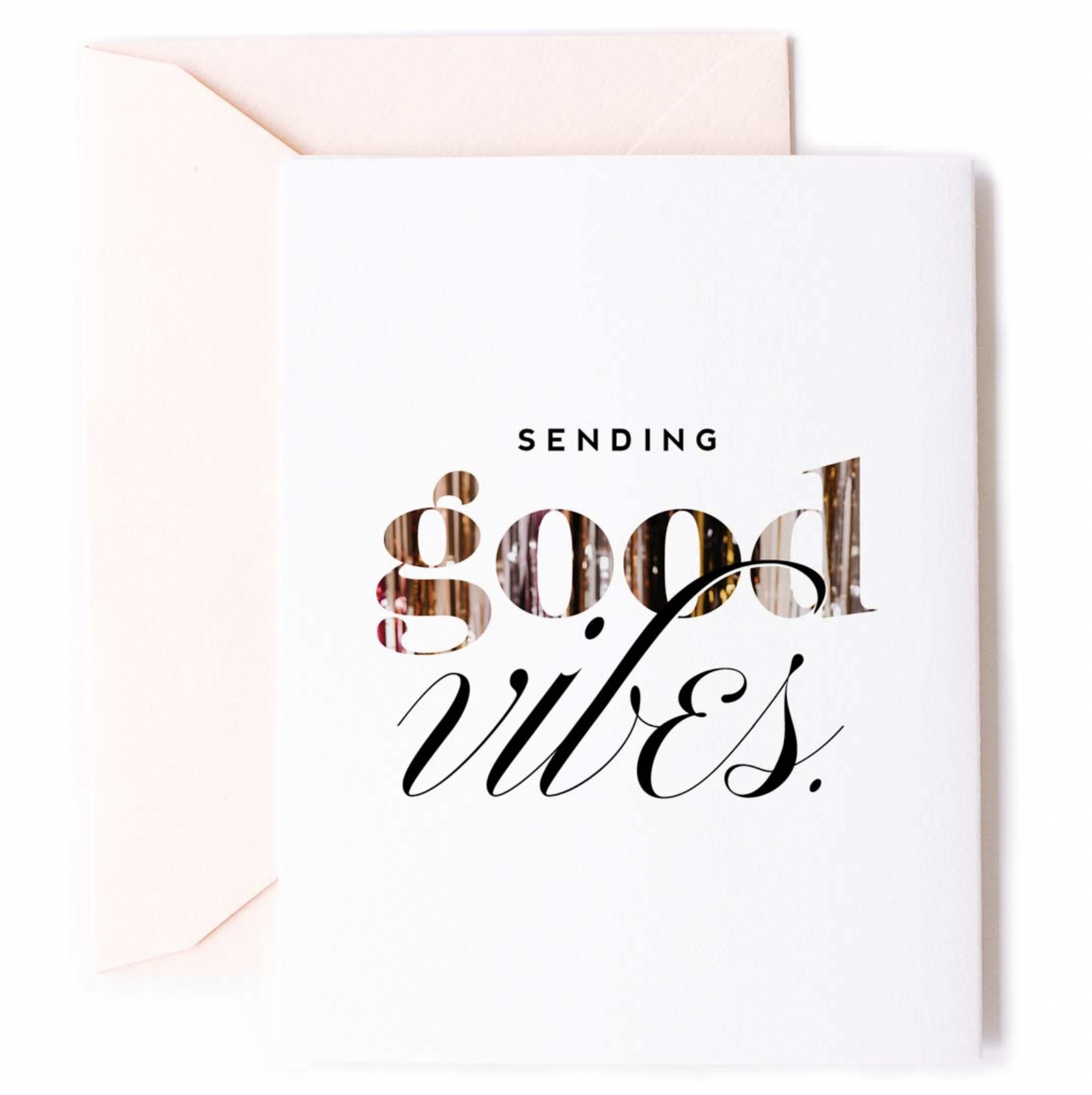 KITTY MEOW SENDING GOOD VIBES CARD