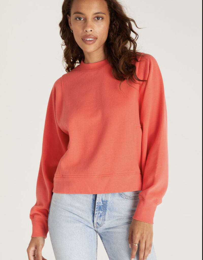Z SUPPLY BRANDY LS SWEATSHIRT-FIRECRACKER