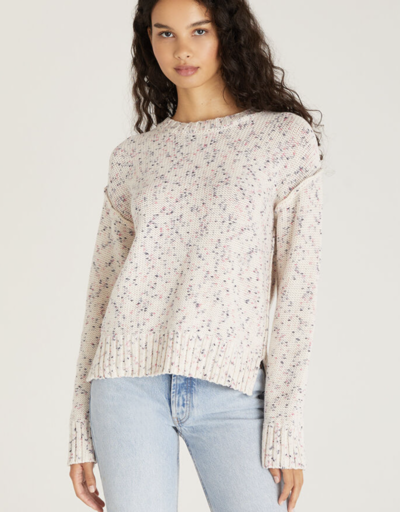 Z SUPPLY CITA MARLED CROP SWEATER