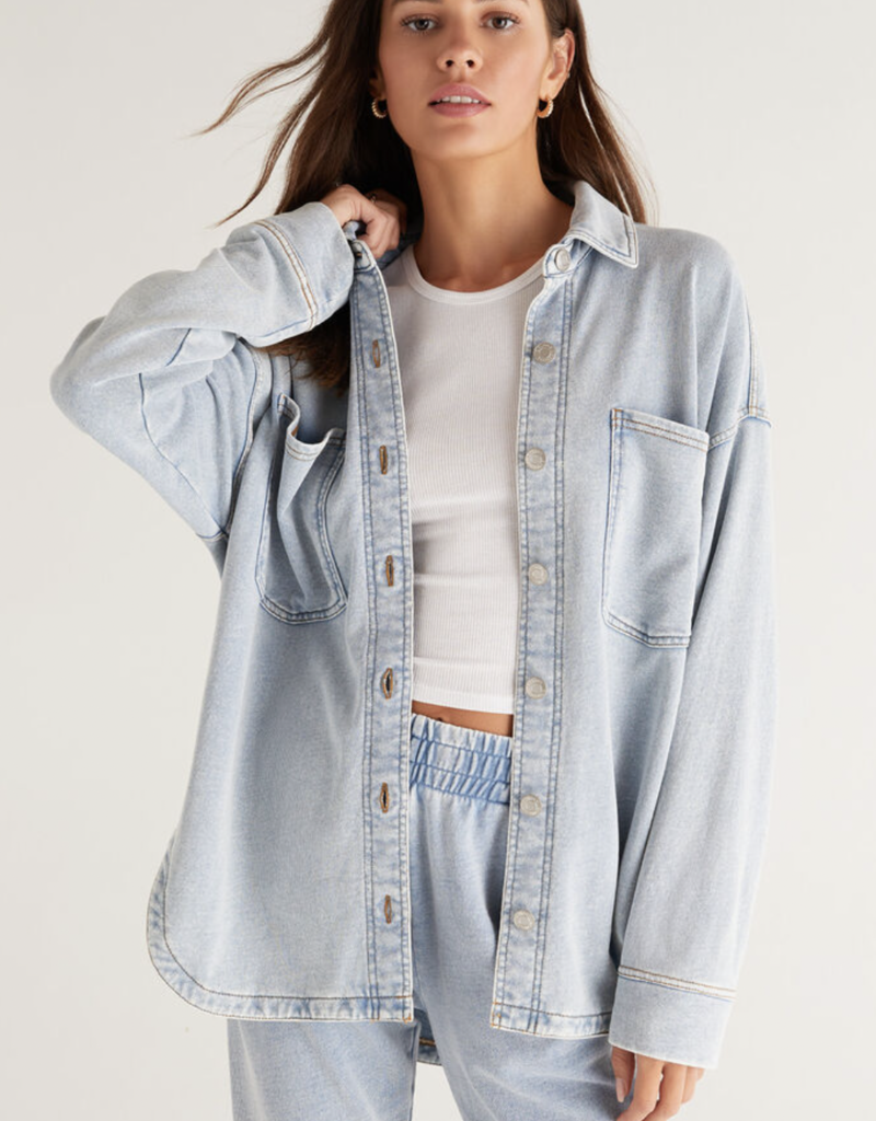Z SUPPLY ALL DAY KNIT DENIM JACKET