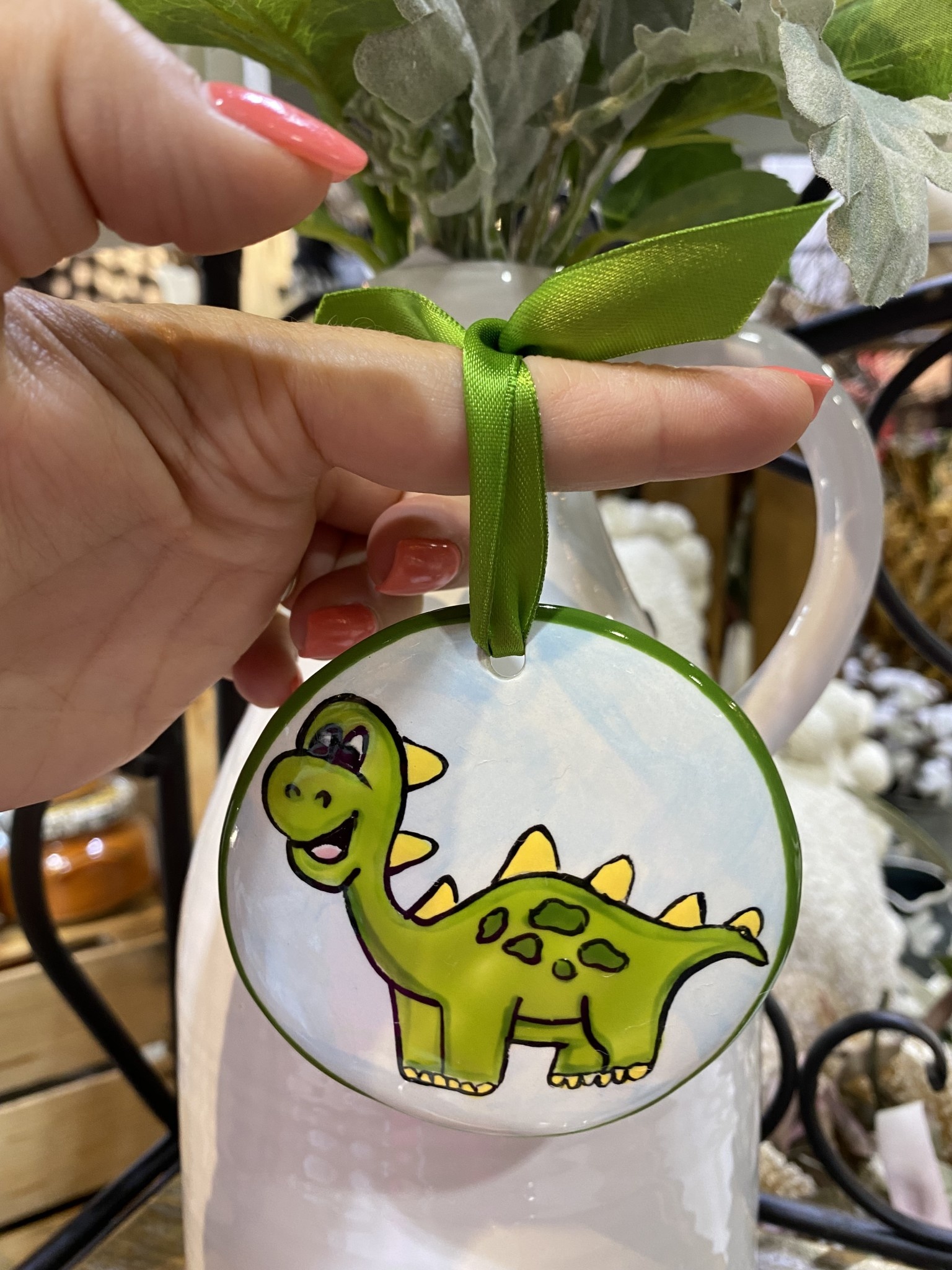 NOLA WATKINS DINOSAUR ORNAMENT- PERSONALIZABLE