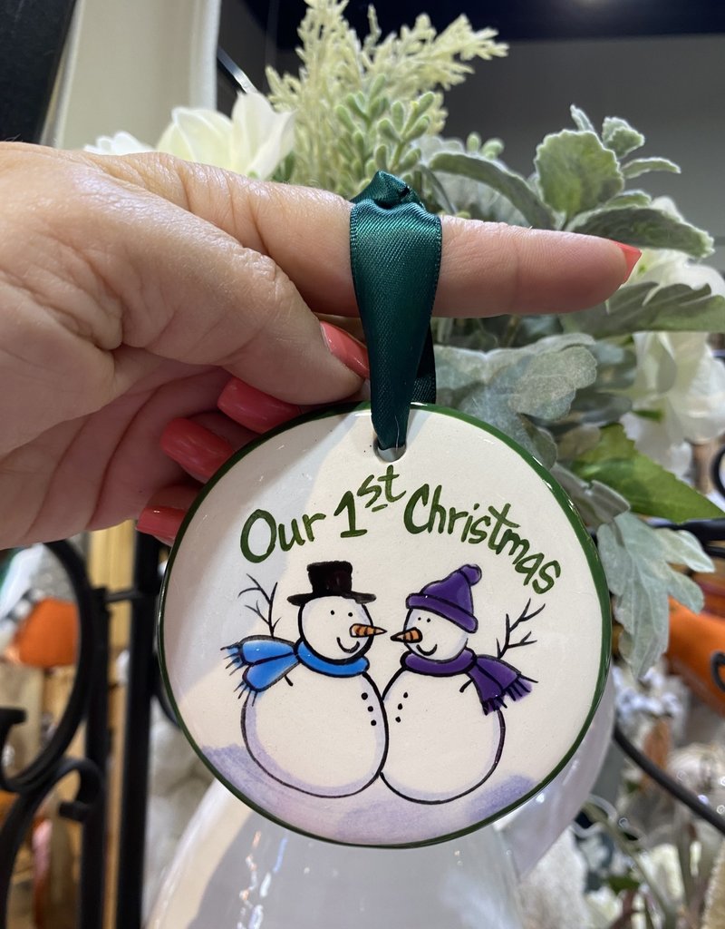 NOLA WATKINS OUR FIRST CHRISTMAS ORNAMENT- PERSONALIZABLE
