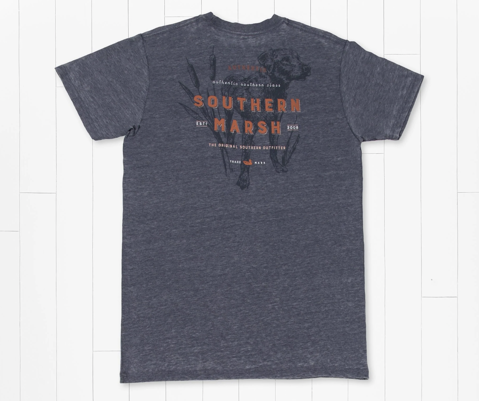 SOUTHERN MARSH SEAWASH TEE- DOG-WASHED NAVY SOUTHERN MARSH SEAWASH TEE- DOG-WASHED NAVY