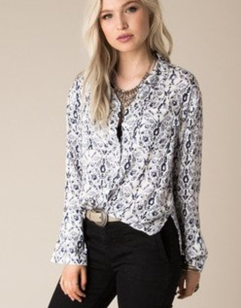 WHITE CROW LENA BLOUSE COUNTRY BLU