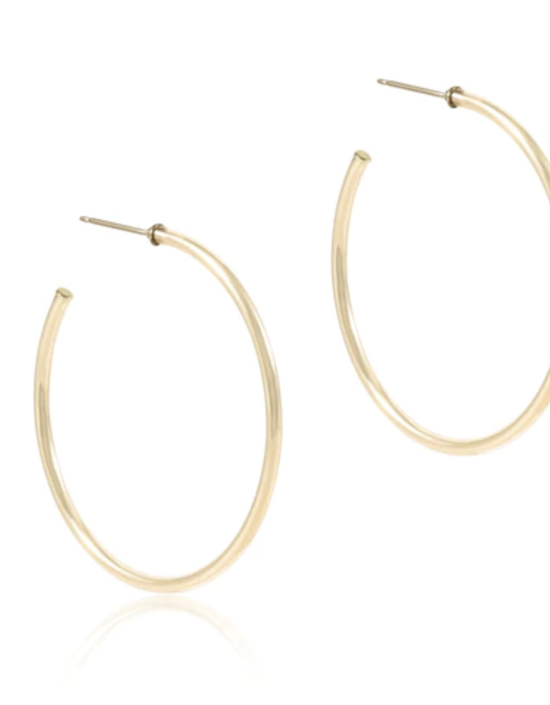 ENEWTON ROUND GOLD 1.75" POST HOOP - 2MM - SMOOTH