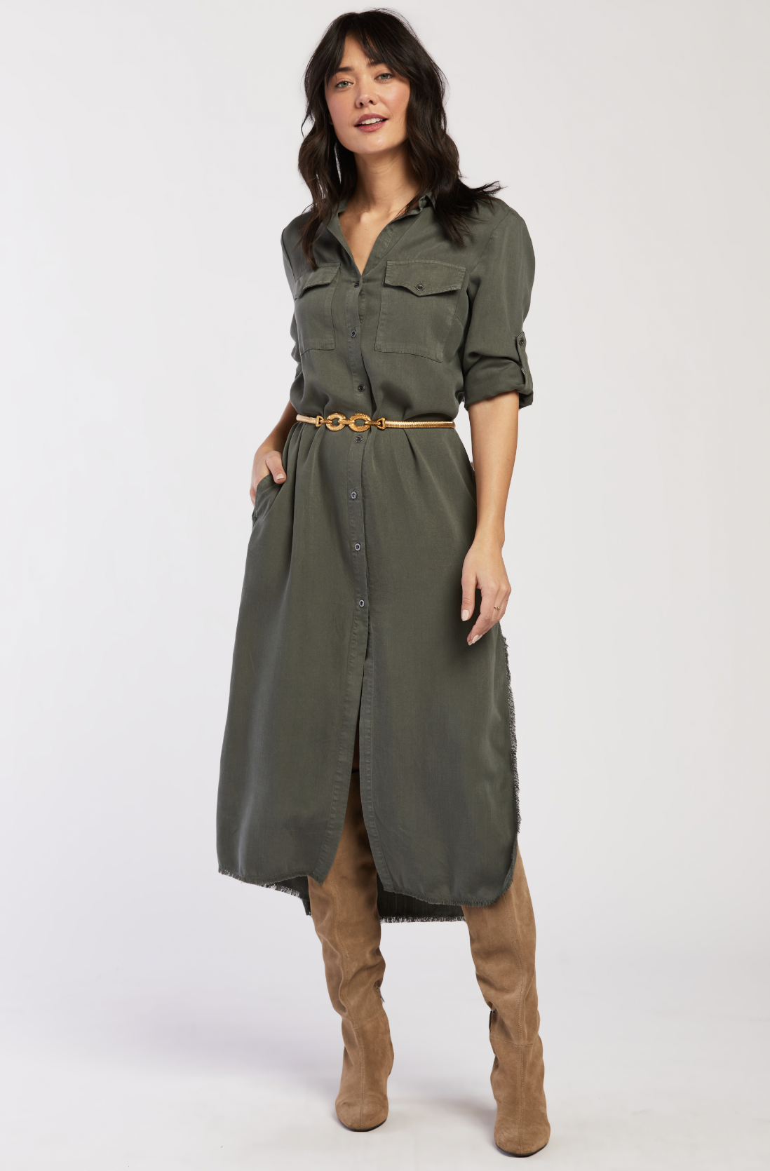 VELVET HEART THE ANDY DRESS IN DARK GREEN VELVET HEART THE ANDY DRESS IN DARK GREEN