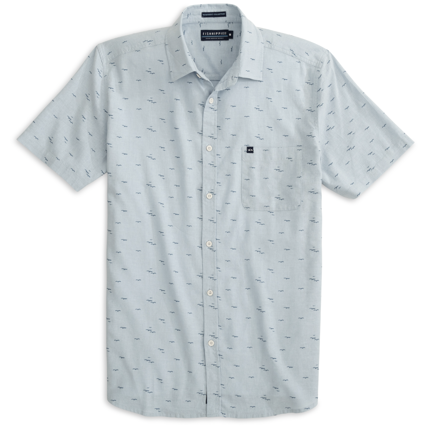FISH HIPPIE RUMFRONT CHAMBRAY SHORT SLEEVE SHIRT FISH HIPPIE RUMFRONT CHAMBRAY SHORT SLEEVE SHIRT