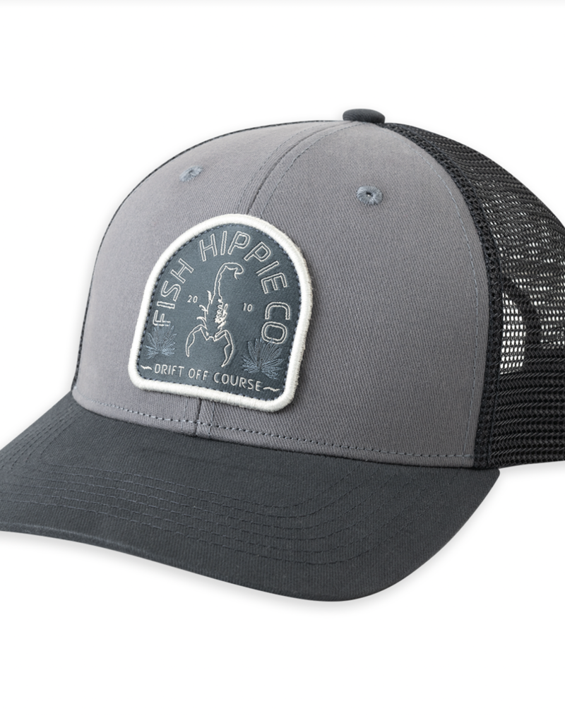 FISH HIPPIE CRITICAL TRUCKER HAT-SLATE
