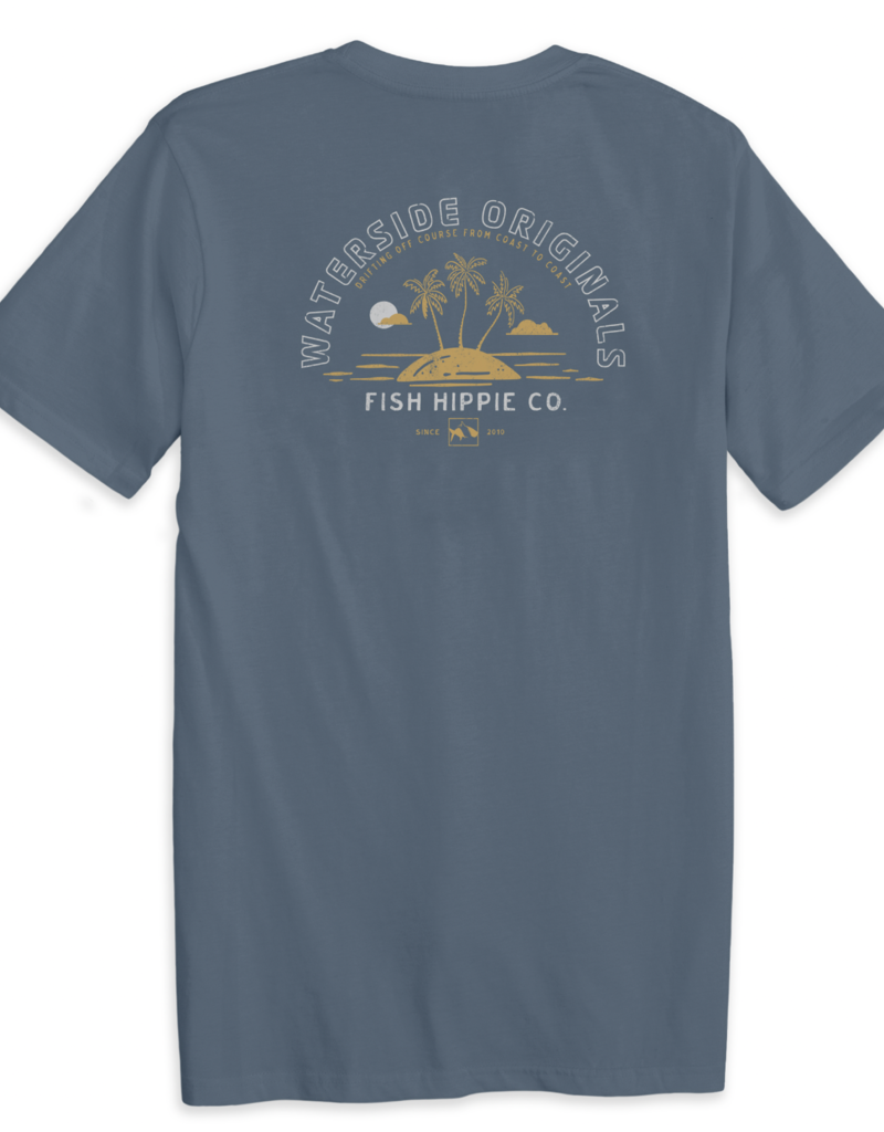 FISH HIPPIE HIGH & DRY TEE-GLEN BLUE