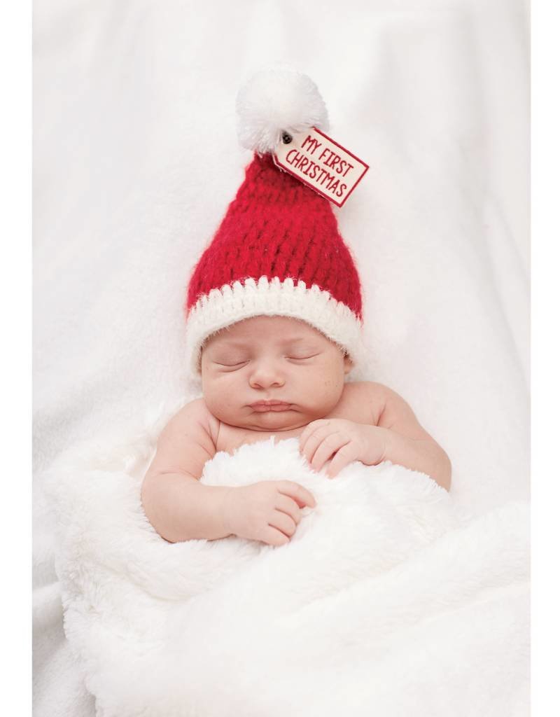 MUD PIE MY FIRST CHRISTMAS KNIT HAT