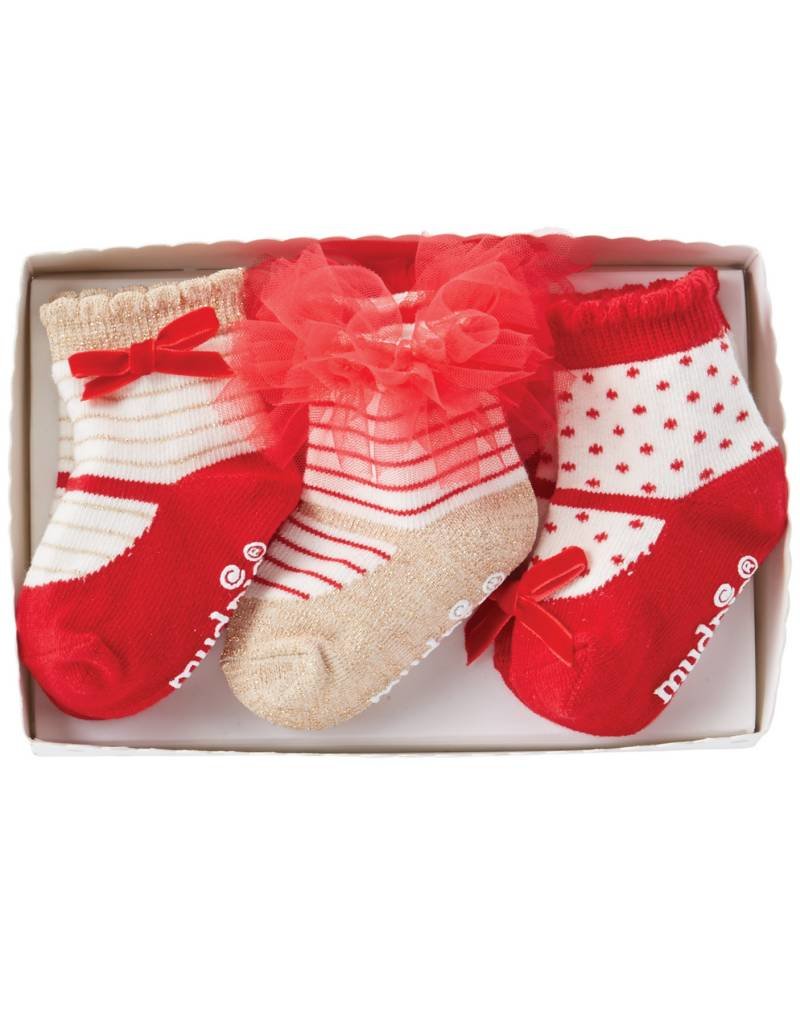 MUD PIE HOLIDAY MARY JANE SOCK SET