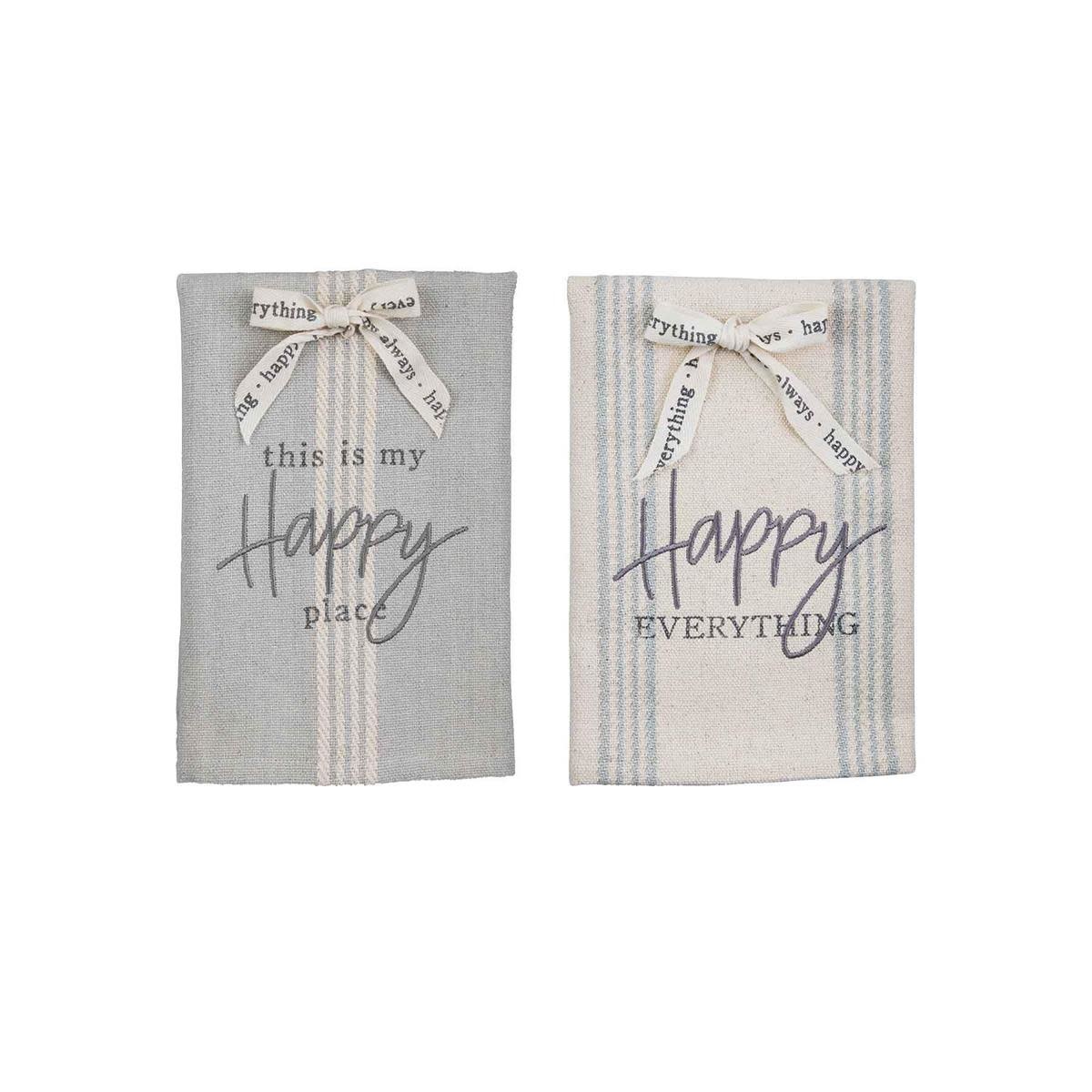 MUD PIE HAPPY BOW TOWELS MUD PIE HAPPY BOW TOWELS