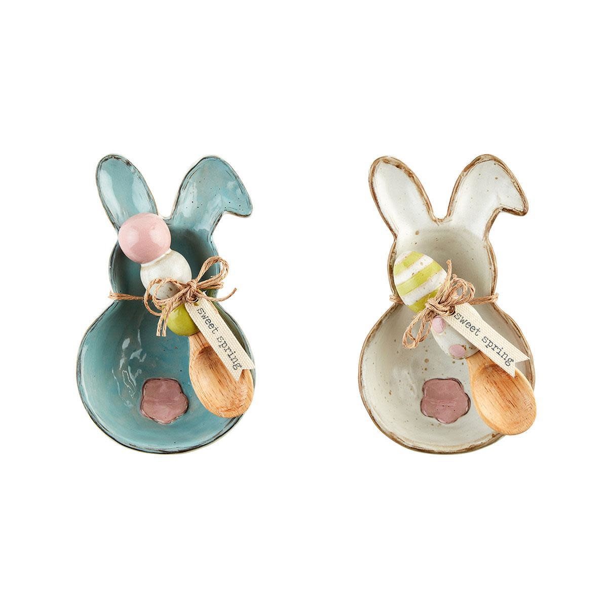 MUD PIE BUNNY CANDY DISH SETS