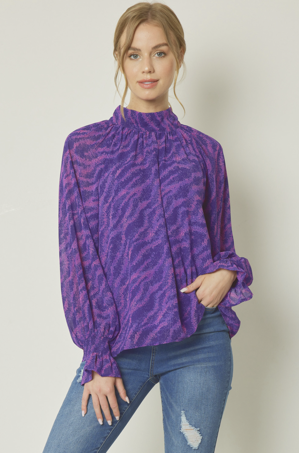 ENTRO PURPLE WAVE TOP ENTRO PURPLE WAVE TOP
