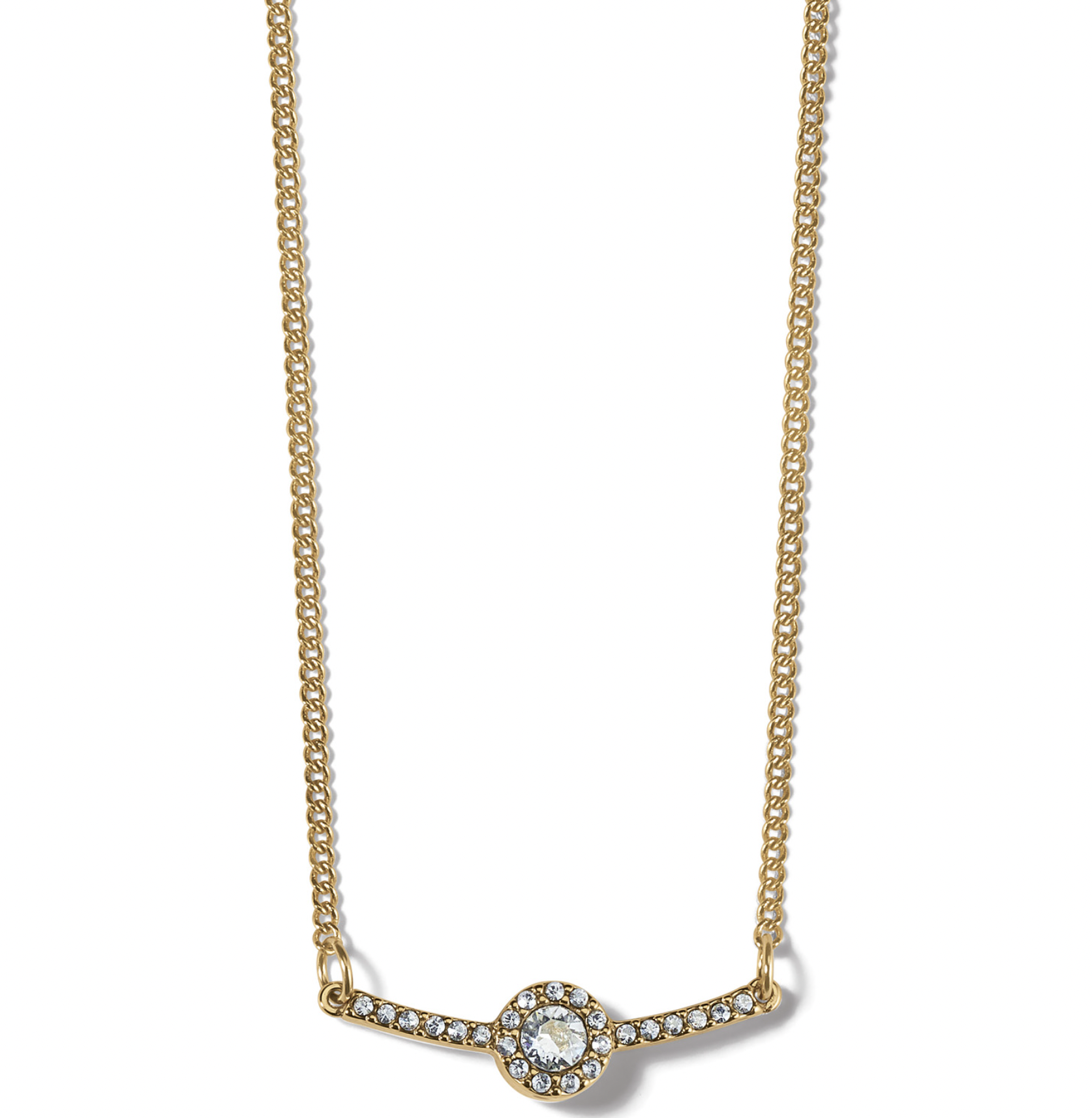 BRIGHTON ILLUMINA BAR GOLD NECKLACE