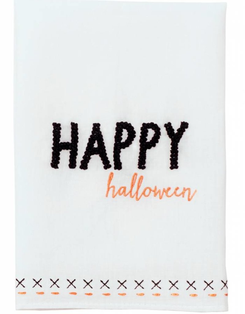 MUD PIE HALLOWEEN FRENCH KNOT TOWELS