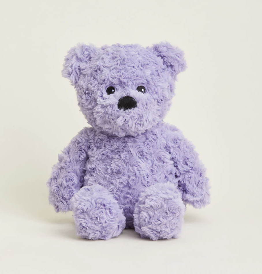 warmies PURPLE CURLY BEAR WARMIE