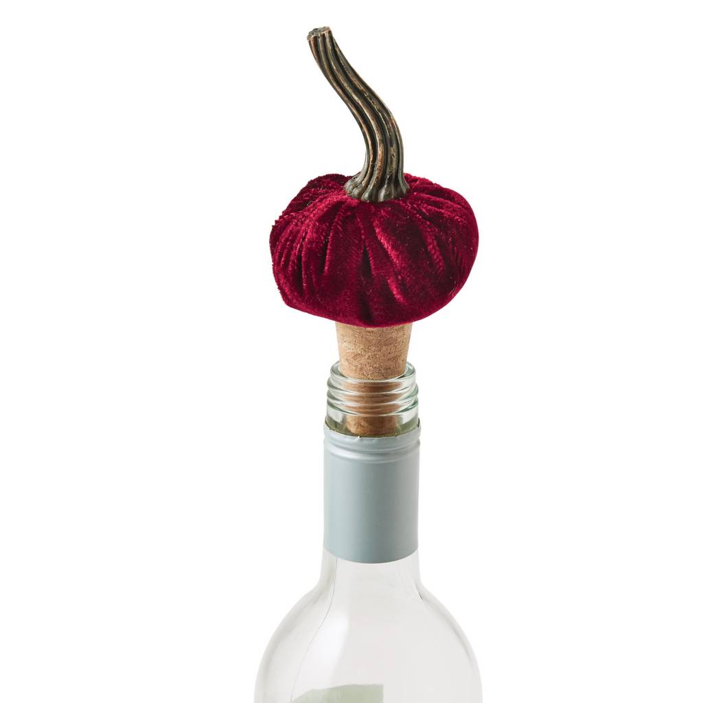 MUD PIE VELVET PUMPKIN BOTTLE TOPPER MUD PIE VELVET PUMPKIN BOTTLE TOPPER