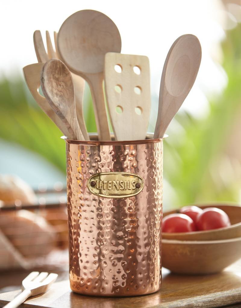 MUD PIE COPPER UTENSIL CADDY