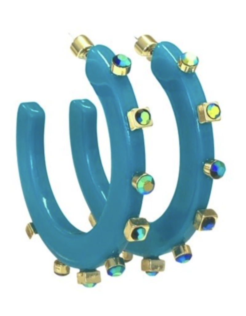 SMITH & CO JEWEL DESIGN CITY GIRL JEWEL HOOP-LARGE