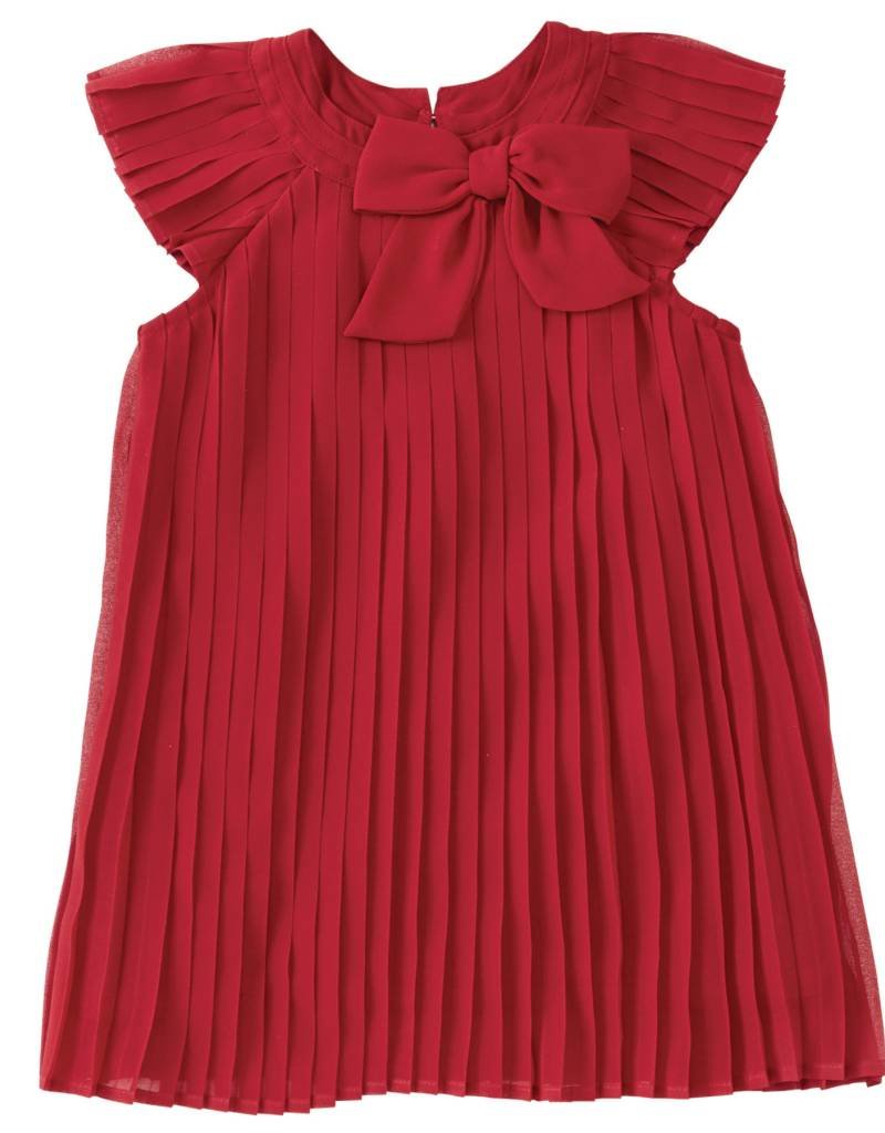 MUD PIE RED CLARET PLEATED DRESS