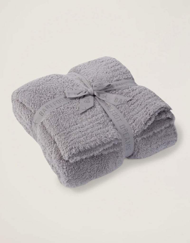 BAREFOOT DREAMS COZYCHIC THROW- DOVE GRAY
