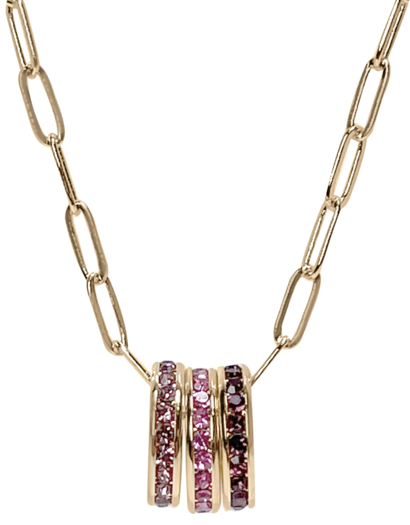 MAYA J BIRTHSTONE CHARM CHAIN NECKLACE-GOLD-20"