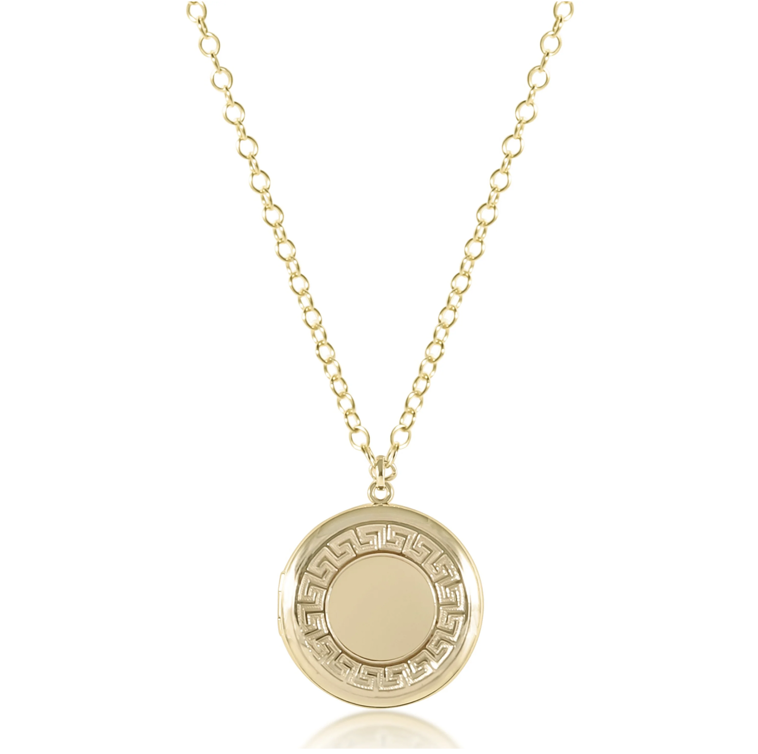 ENEWTON 18" NECKLACE GOLD - CHERISH MEDIUM GOLD LOCKET